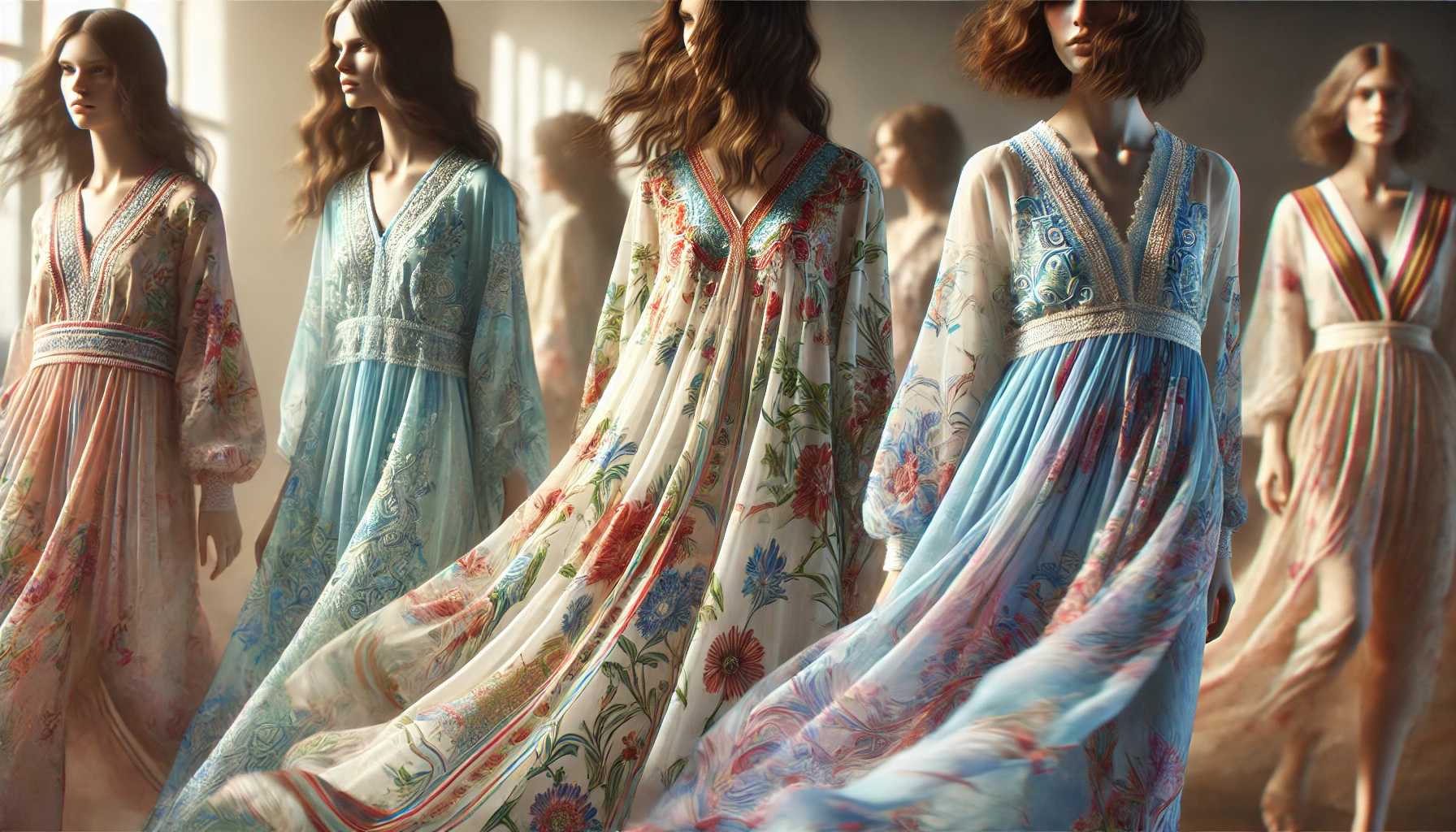 kjole hippie i landlig stil